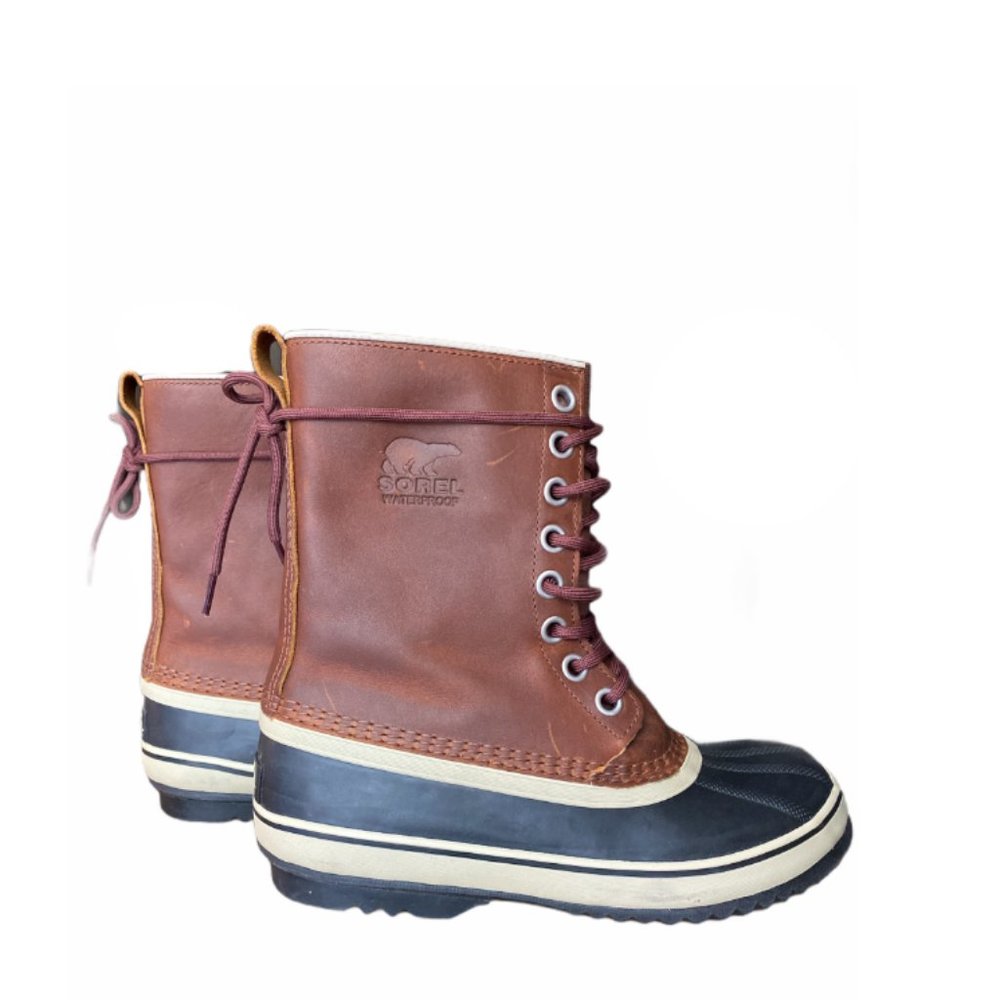 Sorel 1964 Premium LTR Leather Winter Boots Brown - Picture 4 of 10